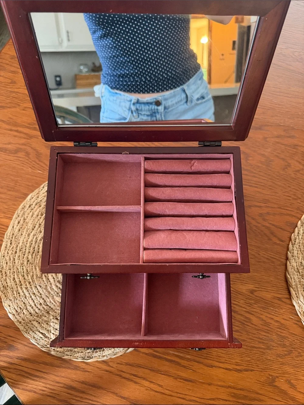 Croft & Barrow Cherrywood Jewelry Box